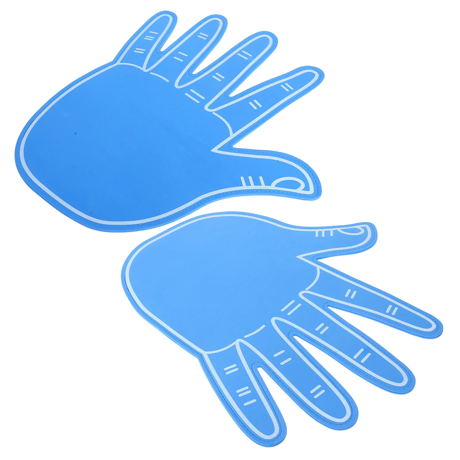 2Pcs Cheerleading Props Eva Foam Large Hand Lightweight Sports Fan Fingers Party Cheering Plastic Finger Hands for Events