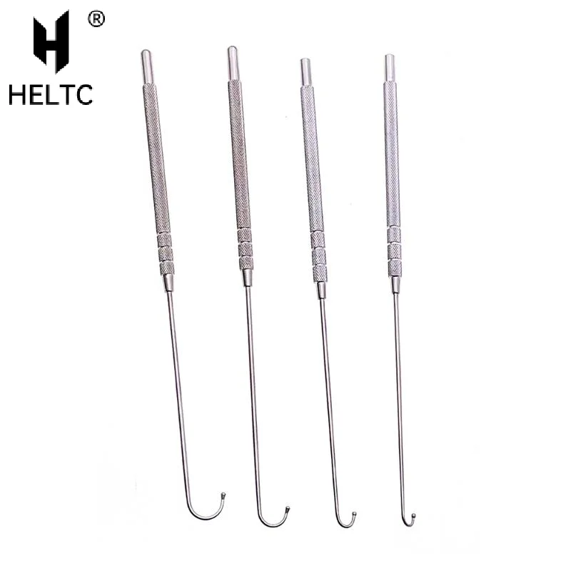 Pet Spay Snook Hook Animal Ovaries Removal Hook Vet Ovariectomy Dogs Cats Surgical Instruments Ball Type 6mm 8mm 10mm 12mm