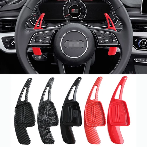 Para Audi A3 S3 A5 S5 2017 A4 B9 Q7 2016-2017 TT TTS palanca de cambios extensión de cambio volante paleta de cambio