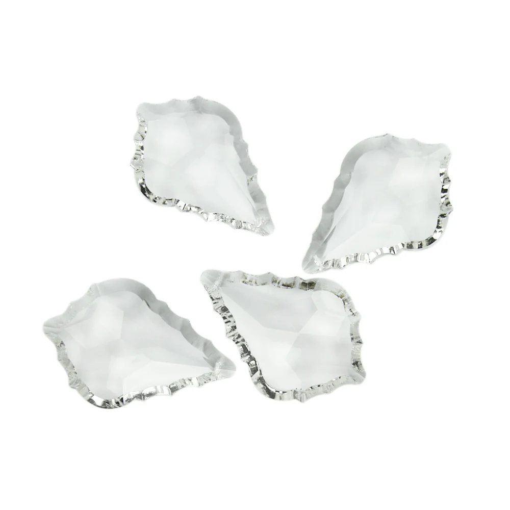 18mm 22mm 38mm 50mm 63mm 76mm 100mm K9 Crystal Clear Maple Leaf Chandelier Part Glass Suncatcher Prism Hanging Trimming Pendants