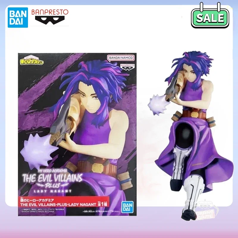 In Stock Anime Original Bandai My Hero Academia The Evil Villains Viran Rengō Plus Lady Action Figures Ornaments Figure Toys PVC