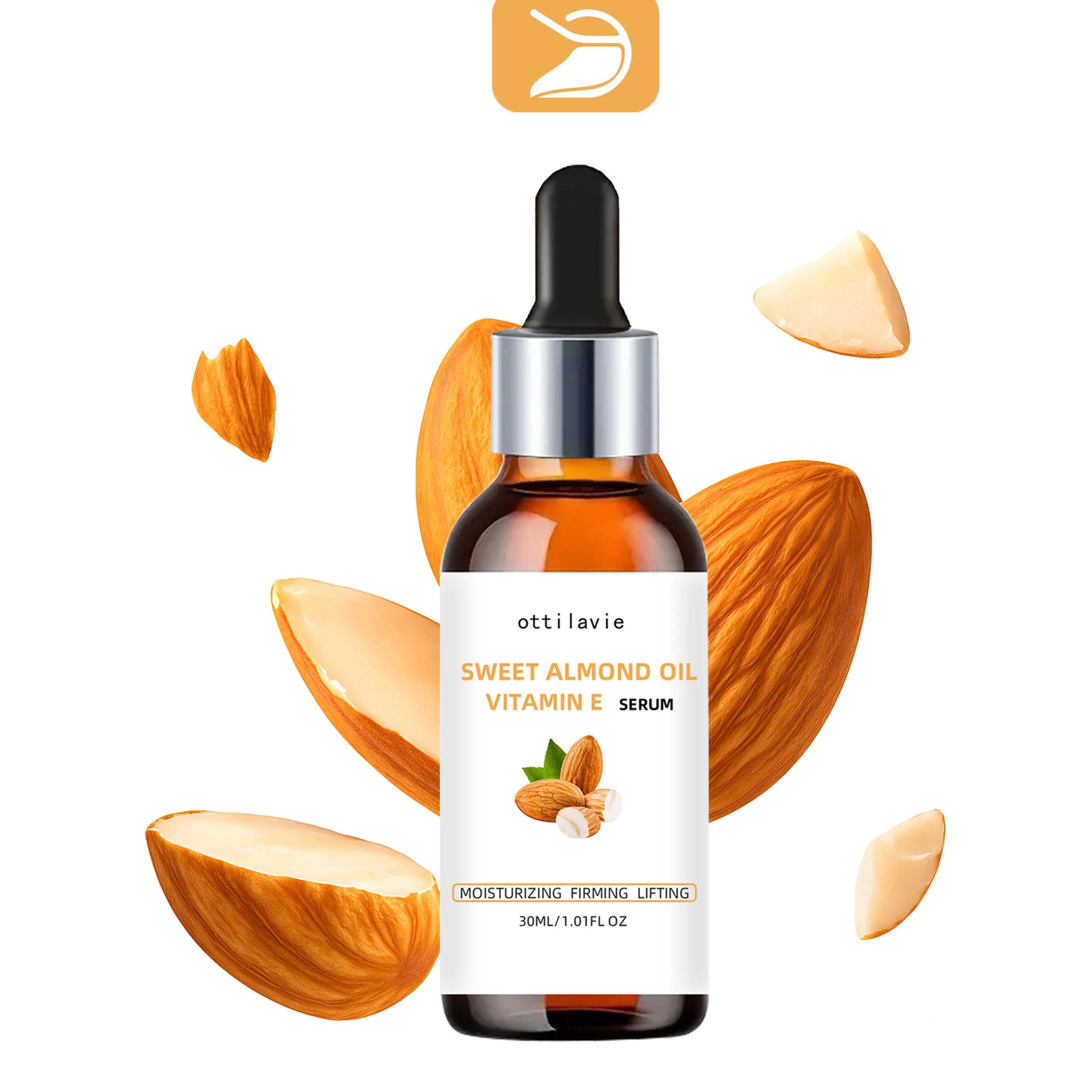 

ottilavie Sweet Almond Oil Serum Suitable for all skin types (face, neck & body) Deeply hydrating & lightweight texture
