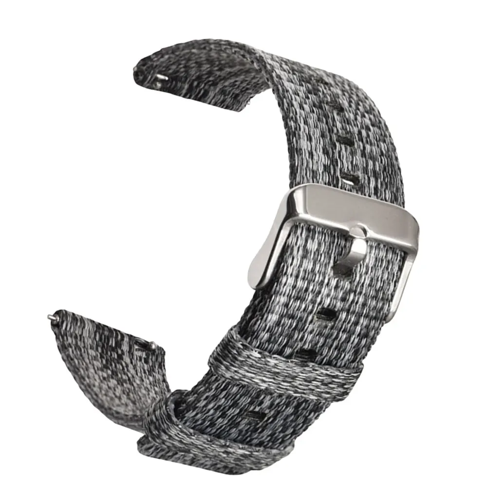 

1pc Canvas Watch Band For Galaxy Watch Replacement Strap Durable Comfortable Wrist Band Adjustable Watchstrap For Men Women