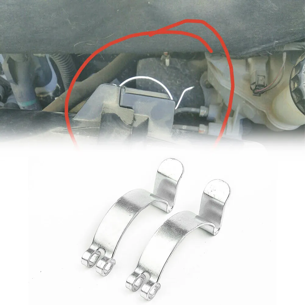 Motorcycle Acs Clip Cleaner High Reliability Replacement Car Housing Lid Metal Part Practical Spring 2 Pieces Stable Performance