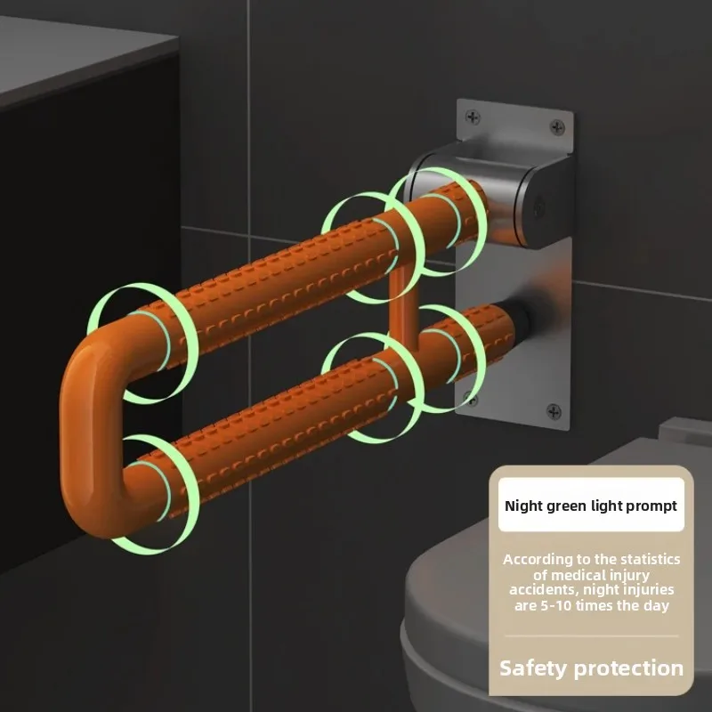ADA Toilet Safety Rail - ราวจับห้องน้ําผู้สูงอายุพร้อมด้ามจับกันลื่น, ราวจับฝักบัวสําหรับคนพิการเข้าถึง Commode