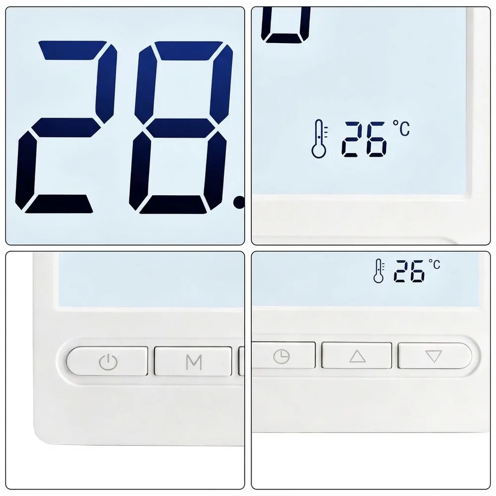 For Air Conditioner Wireless Smart Thermostat with Large Touchscreen Display Clear Icons Quick to Key Functions