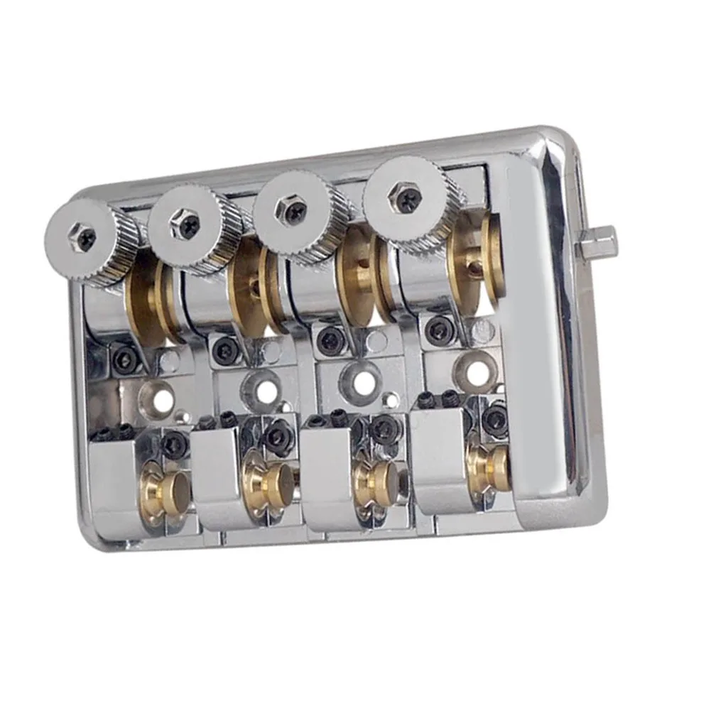 

Guitar Part Travel Bass Bridge Accessories Brass Roller Saddle Easy Installation Headless Brand New Long Lasting