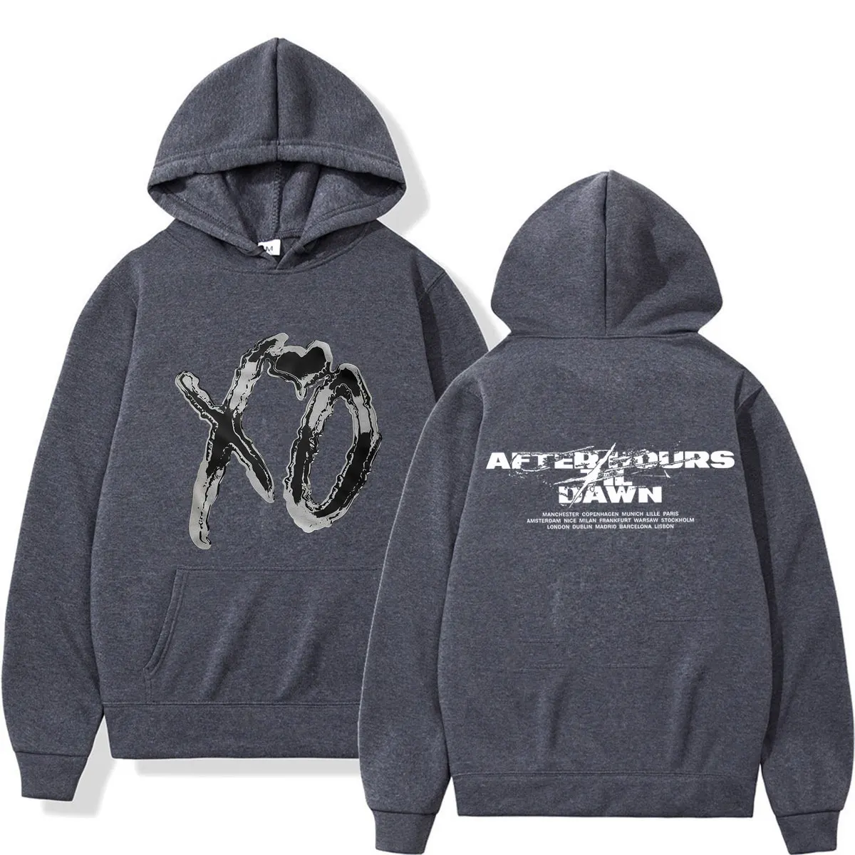 Rapper The Weeknd After Hours Til Dawn Tour 2026 Print Hoodie Herren Damen Mode Pullover Lässiger Komfort Hip-Hop Sweatshirt Tops – Detail 6