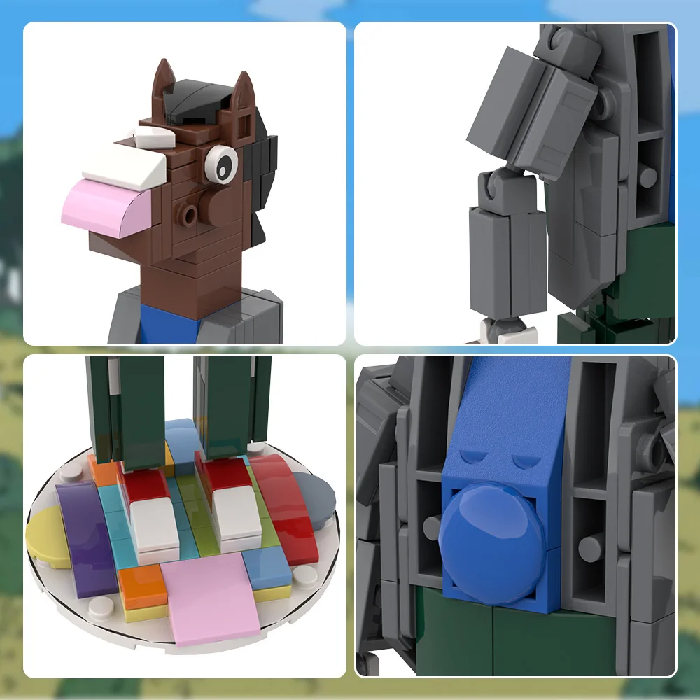 MOC BoJacks Horsemans รุ่น Building Blocks ตลกภาพเคลื่อนไหว BoJack สัตว์ Humanoid Action Figure ประกอบอิฐของเล่นของขวัญ