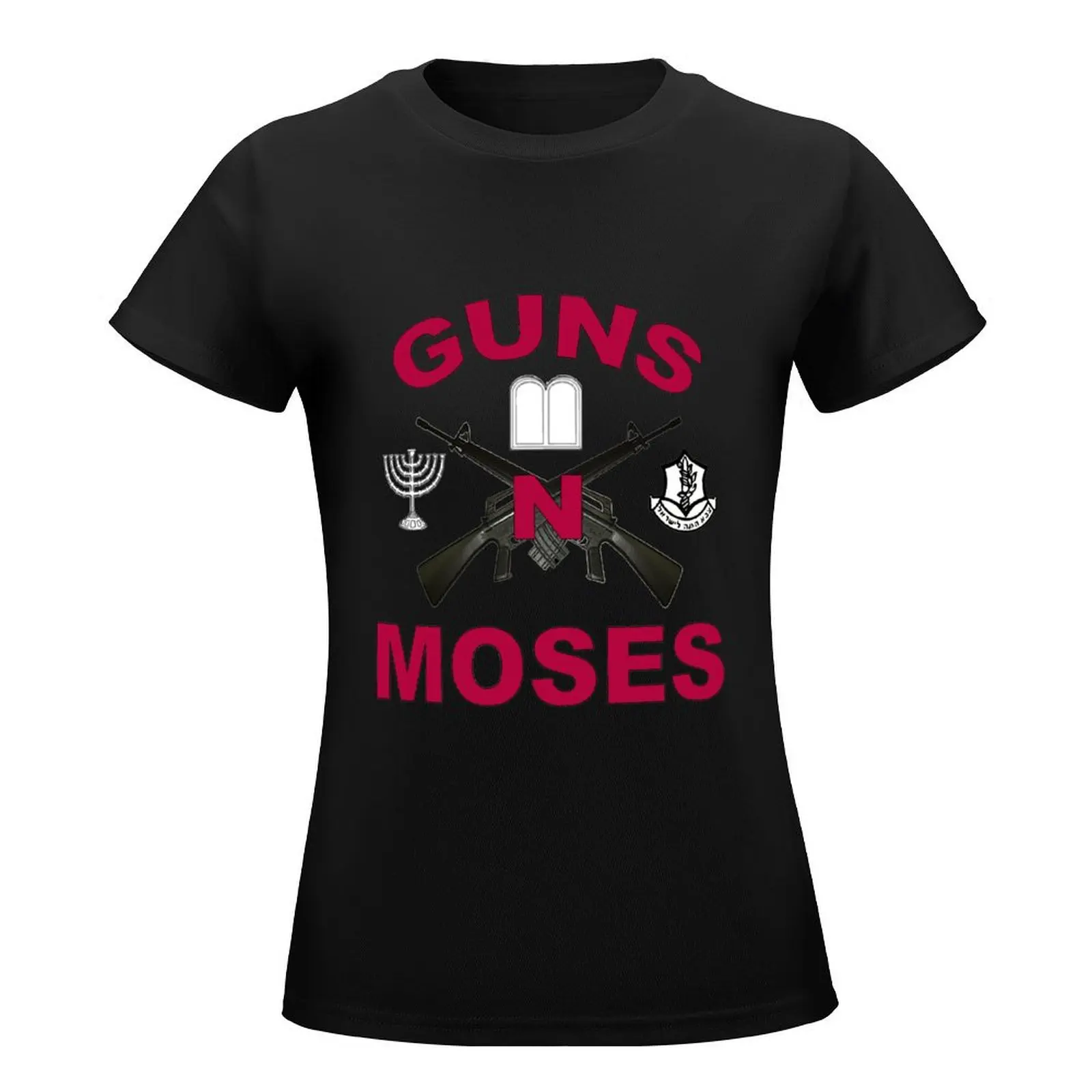 Guns 'n Moses T-Shirt plus size tops vintage clothes Female clothing tops Women