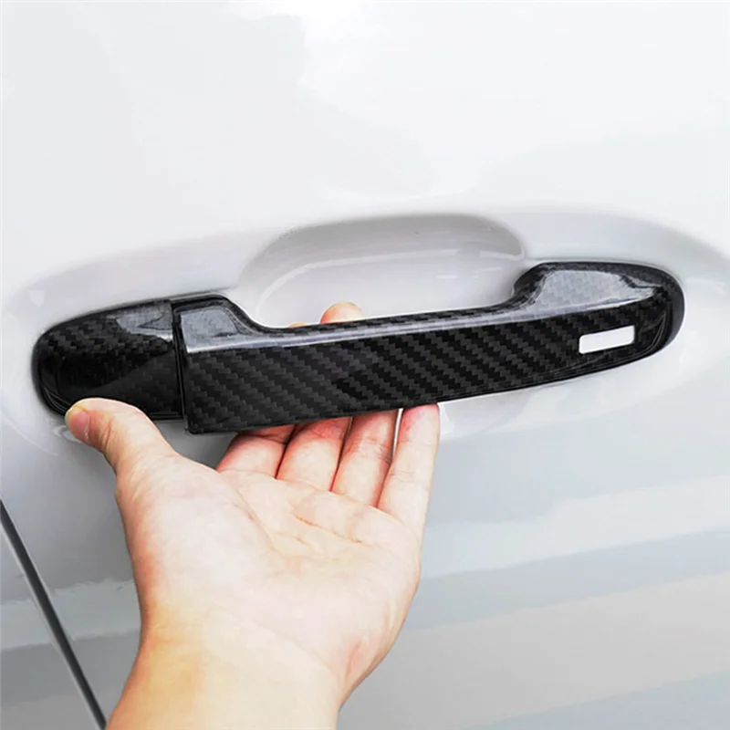 

Car Door Handle Decoration Trim Cover Real Hard Carbon Fiber Accessories For Subaru BRZ Toyota GR86 2022+