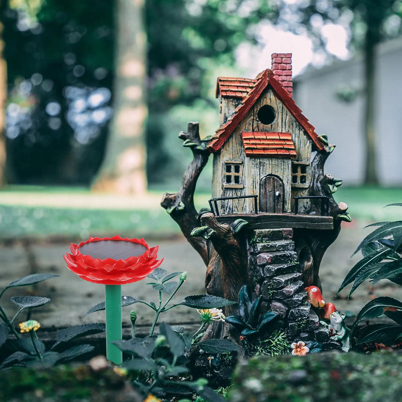 

1Pcs Solar Powered Lotus Speaker Waterproof Portable Outdoor Music Box for Yard Garden Temple Buddha Songs Play