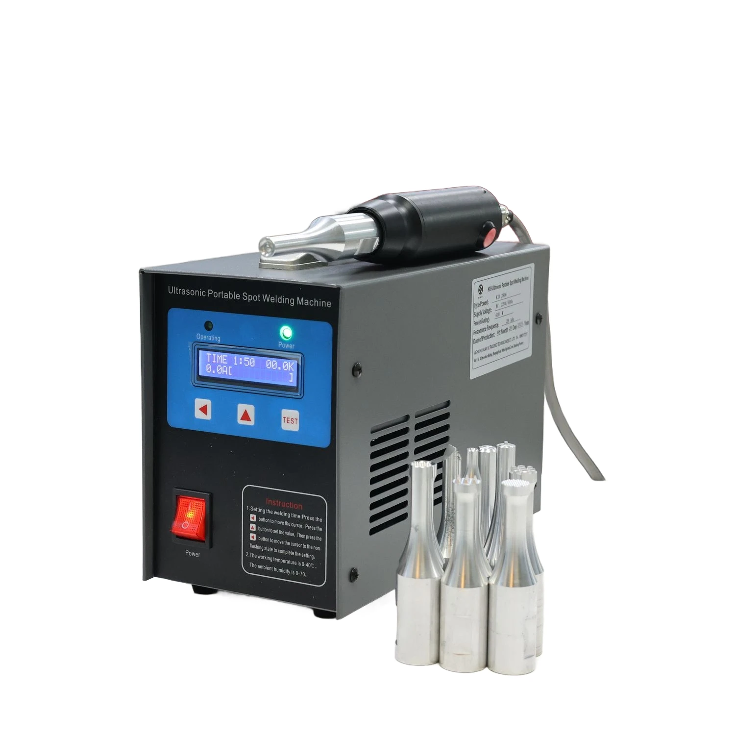 

Portable Ultrasonic Welder KXH-2806 Handheld Ultrasonic Plastic Welder 600W for Industrial & Home Use