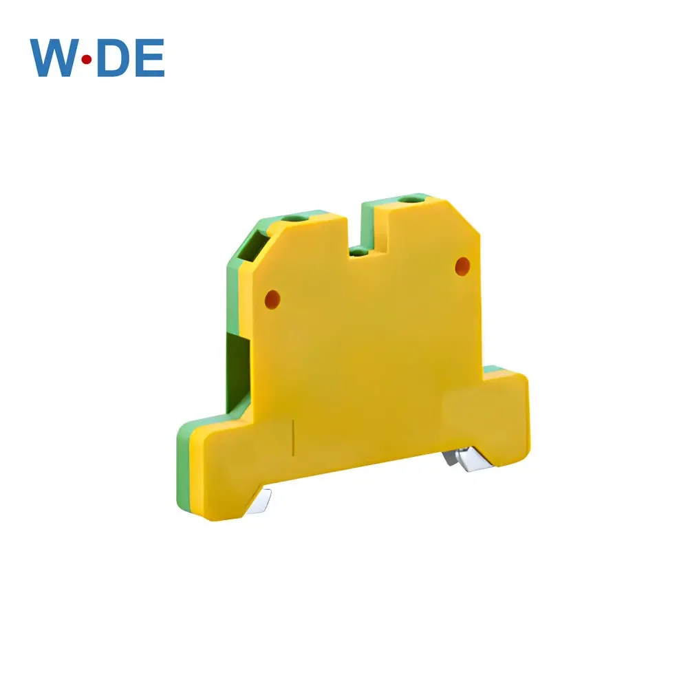 

10Pcs Wire Conductor EK-4/35 Connector Ground Screw Connection Din Rail Terminal Block EK4/35