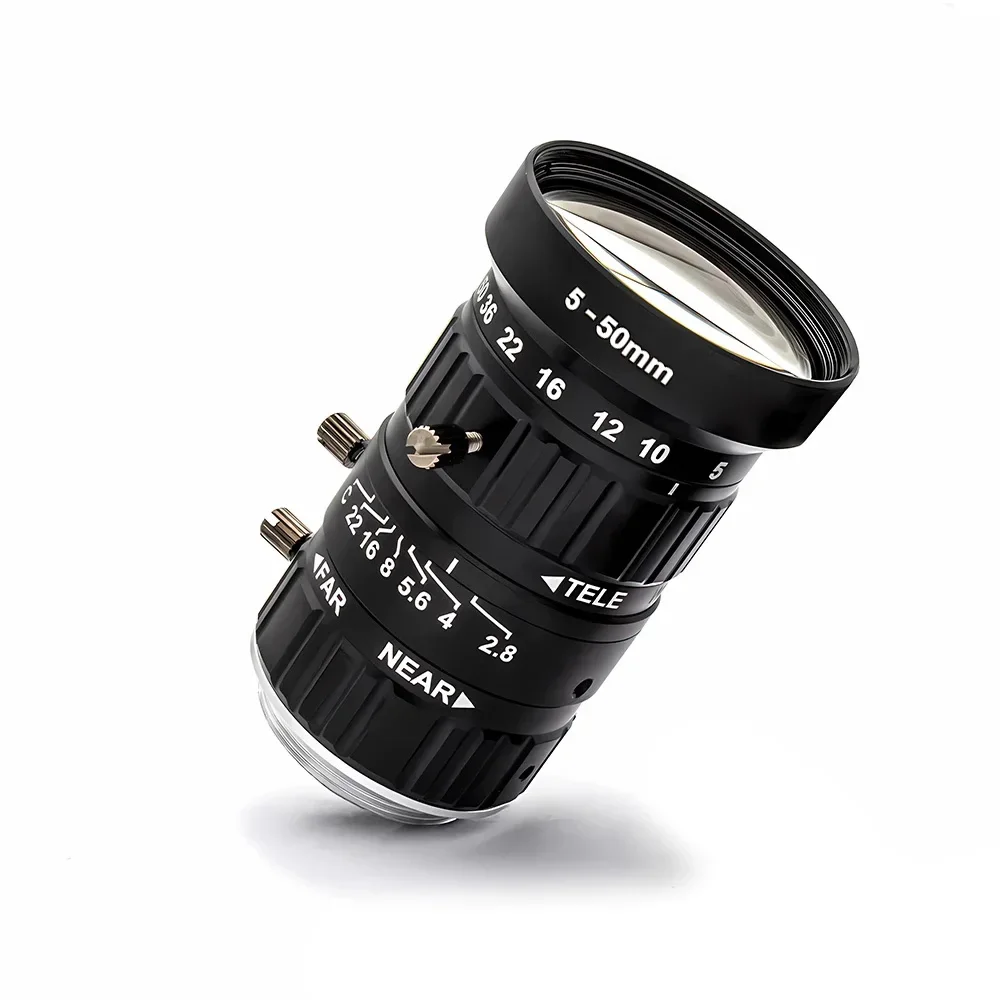عدسة تثبيت 12 ميجابكسل C/CS 5-50 مم F2.8 1/1.8 بوصة زاوية واسعة عالية الوضوح للمراقبة USB/IP/POE CCTV كاميرات المراقبة وكاميرات الويب