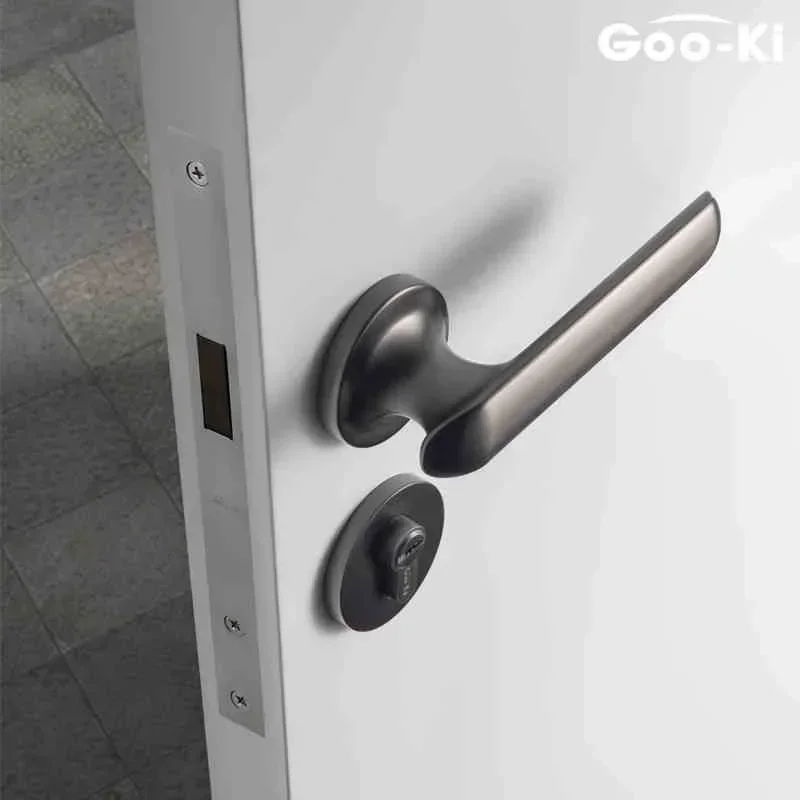 

Mute Room Door Lock Handle Fashion Interior Door Knobs Lock Light Luxurious Anti-theft Lock