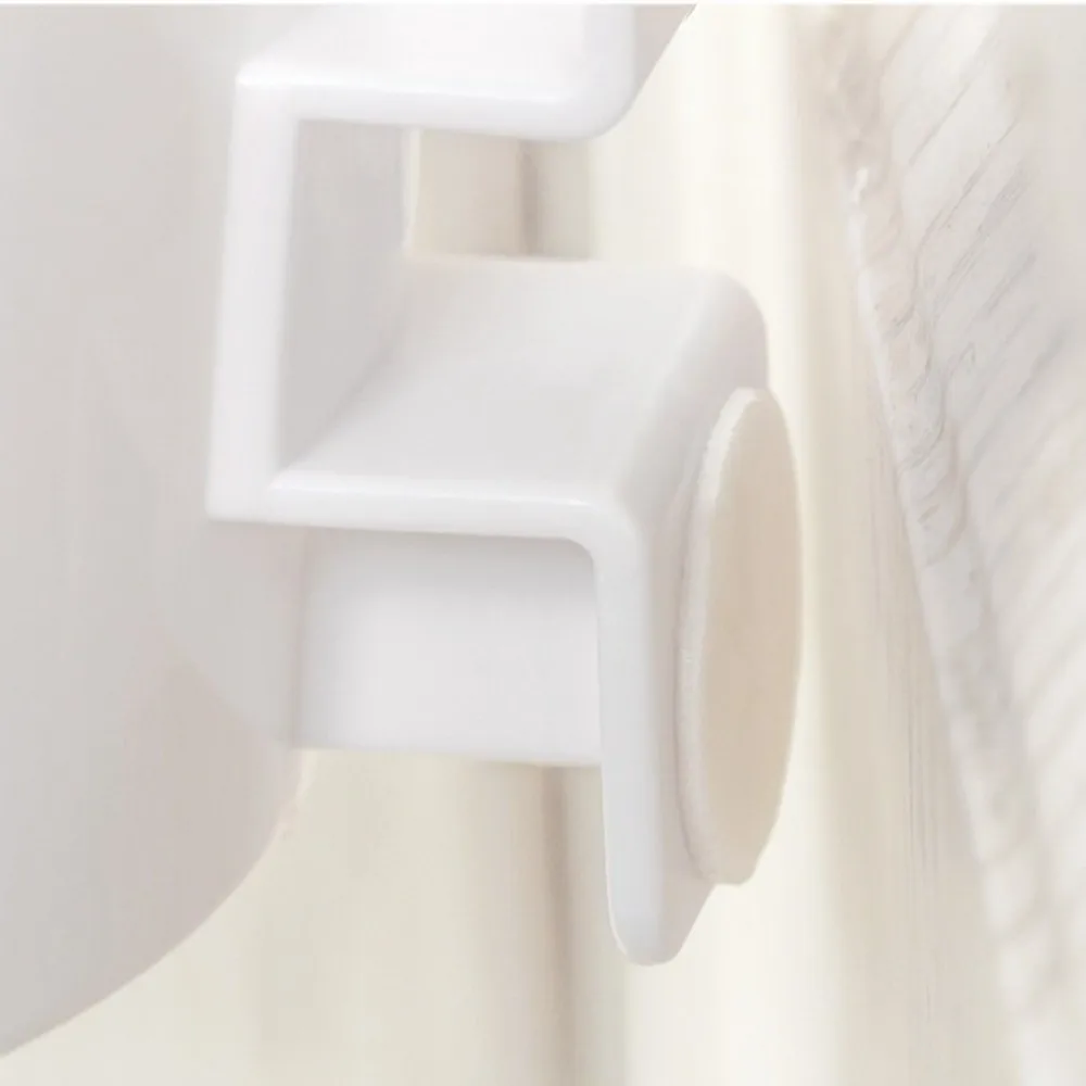 Self-adhesive Hair Dryer Holder Moisture-proof Punch Free Wall Storage Rack Wall-mounted ABS Material Duct Storage Rack