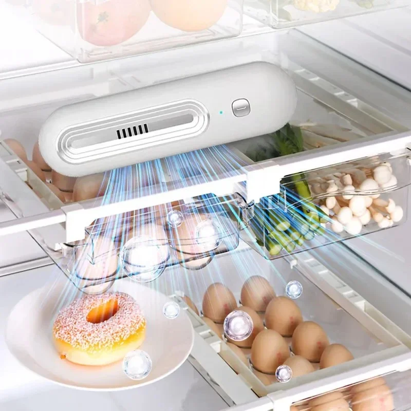 Refrigerator Deodorizer Air Purifier Refrigerator Deodorizer Food Shelf Life Extender Remove Odor Smoke Pet Toilet Car