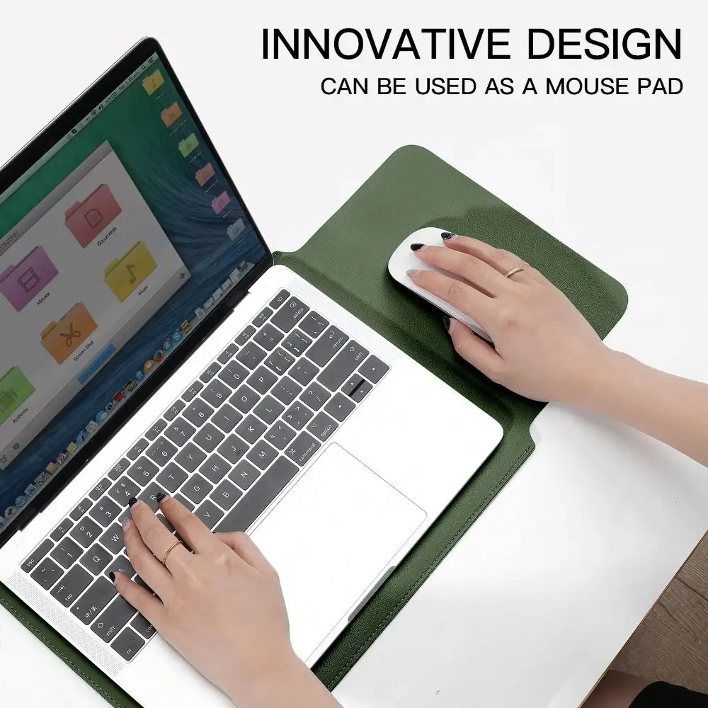 Casing Lengan Laptop Tahan Benturan 13 14 15 Inci Tas Notebook Portabel Ultra Tipis Sampul Ultrabook Warna-warni untuk HP/Dell/Permukaan Kantor