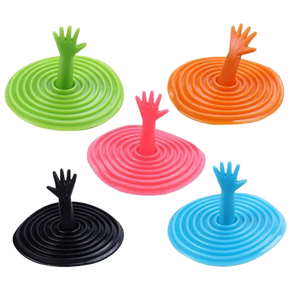 

5pcs Kitchen Sink Stoppers Silicone Sealing Stoppers BathTub Drain Covers Stopper with Lift drainage stoppers