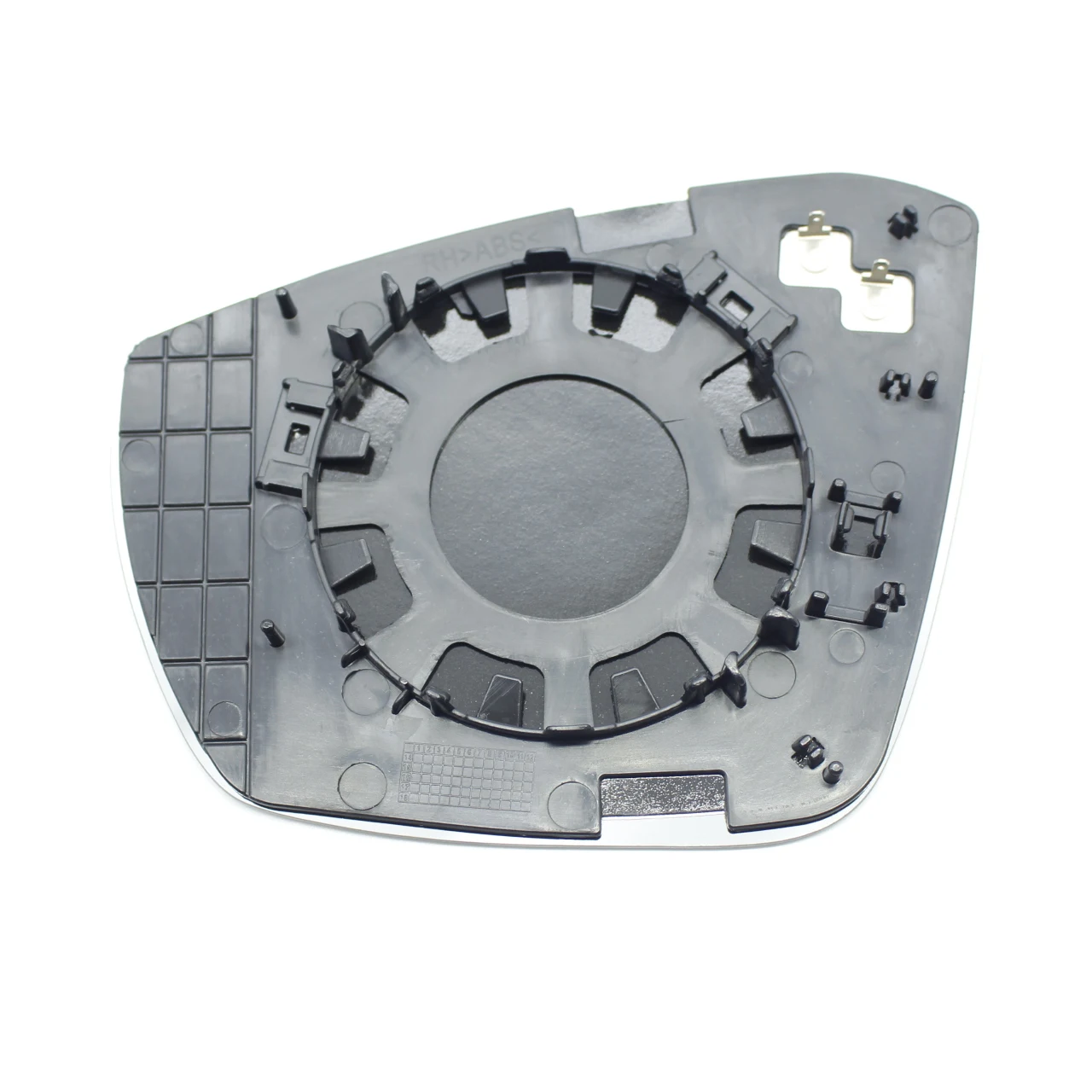 مرآة الجناح الجانبي المسخن لباب السيارة ، مرآة زجاجية بديلة لـ VW ، صفيحة خلفية