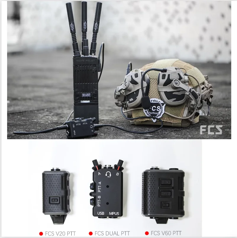 Universal all metal CNC refined version multifunctional MPU5 DUAL PTT walkie talkie wireless PTT tactical headphone dual channel