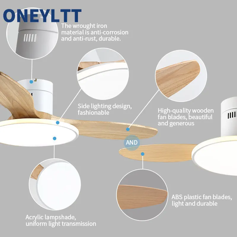 Imagem -02 - Moda Ventilador de Teto com Ultra-fino Led Lâmpada Nordic Minimalista Ventilador de Teto Luz para o Quarto Sala de Estar