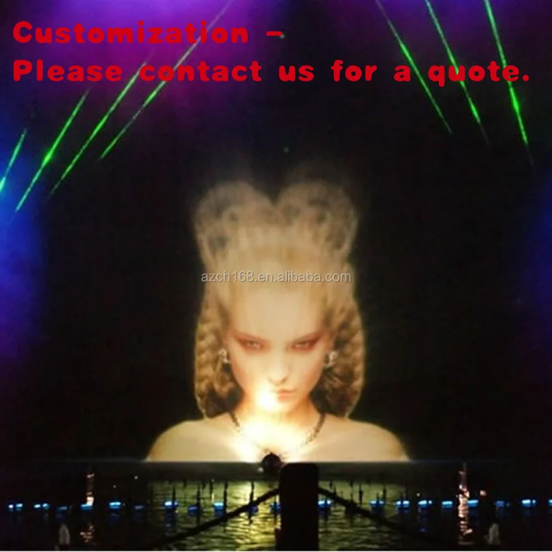 

на заказ.Современные проекционные уличные фонтаны для фильмов с 3D-экраном