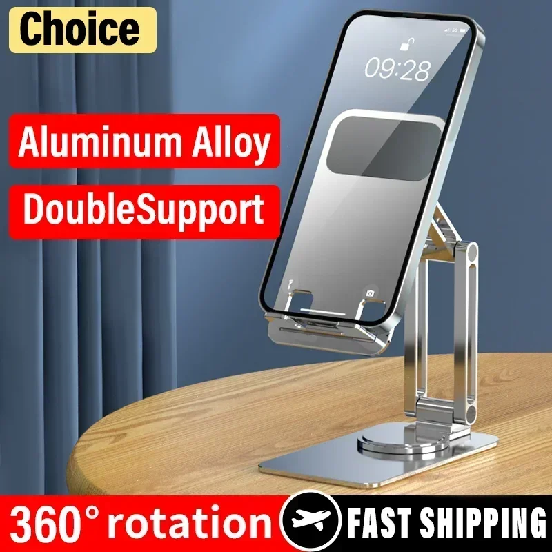 ترقية جديدة حامل الهاتف المحمول آيفون سامسونج للتدوير للطي كسول قوس سطح المكتب قابل للتعديل لايف حامل الهاتف الذكي