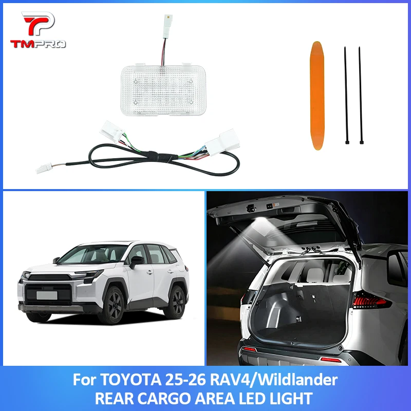 High Bright LED Trunk Cargo Light Luggage Compartment Lighting Upgrade Accessory Suitable for 2025-2026 Toyota RAV4 Wildlander