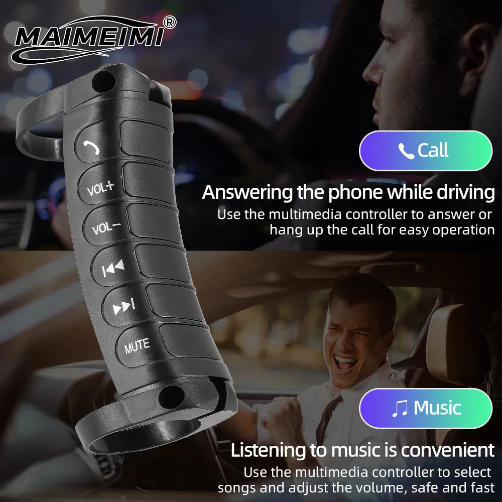 Universal Wireless Car Steering Wheel Control Multi-function Button Car Multi Steering Wheel Remote Controls Car DVD Player