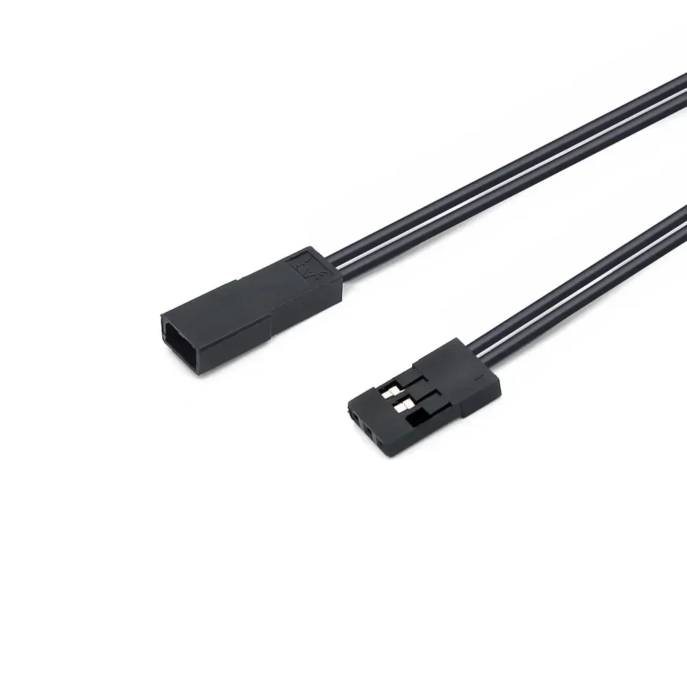 1/2/5PCS 모터 냉각 팬 연장 코드 케이블 90mm 170mm 26AWG 실리콘 와이어 2P JST에서 3P JR 플러그로 RC 자동차 트럭 비행기 ESC용