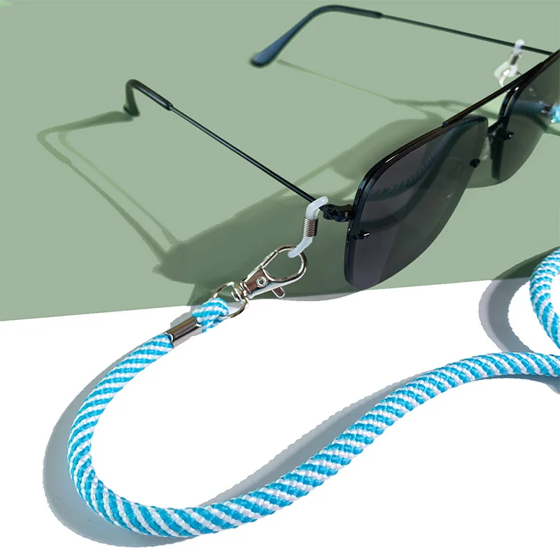 Withyoo | Solid Color Children Eyeglass Chain Polyester Woven Soft Mask Lanyard Korean Fashion Eyeglass Rope Wholesale