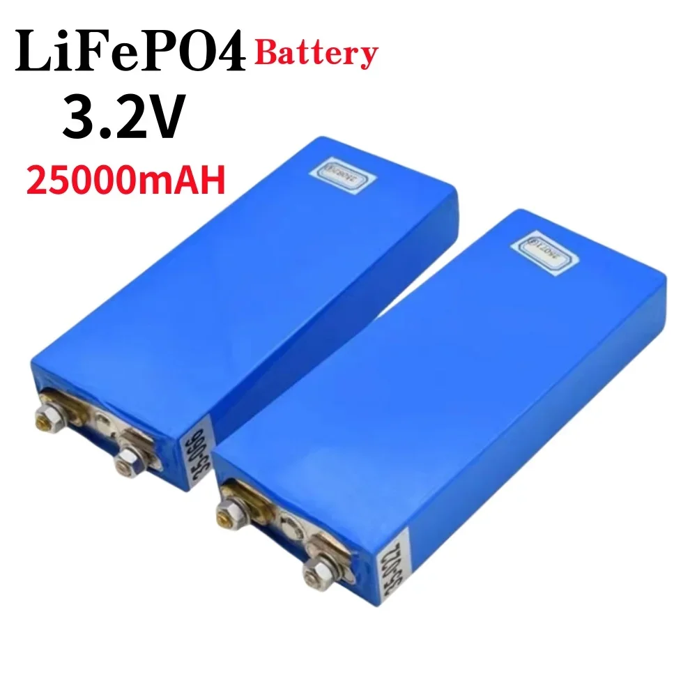 LiFePO4 battery 3.2V 25Ah lithium iron phosphate deep cycle suitable for DIY 12V 24V 36V 48V solar UPS power supply