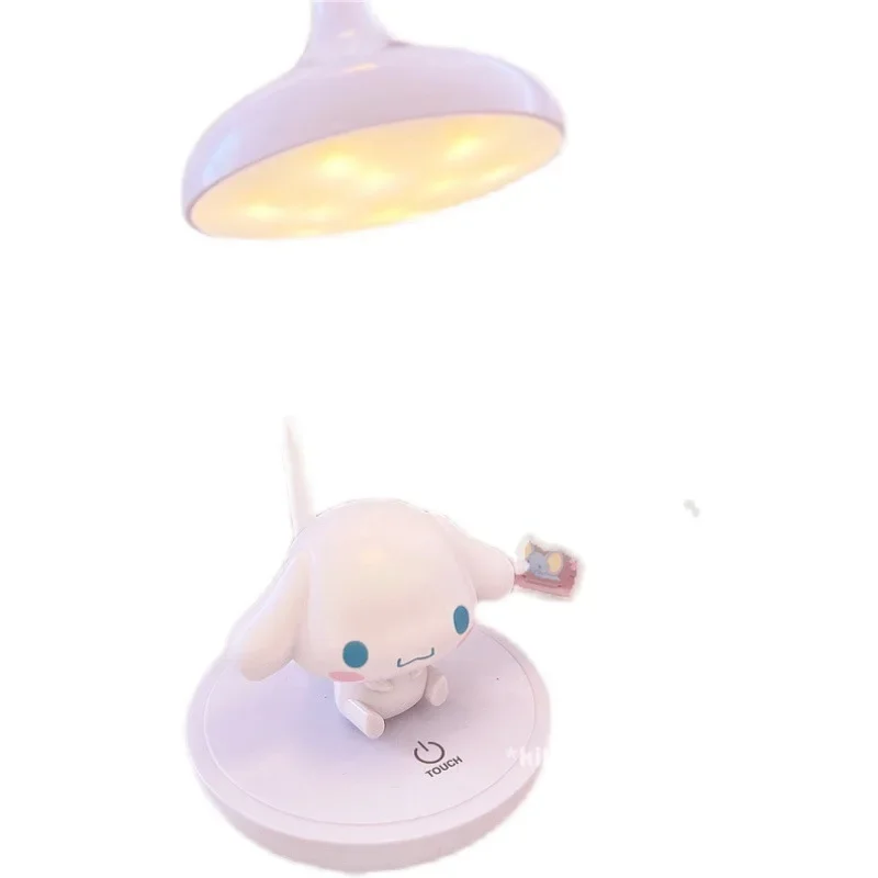 Kawaii Sanrio Cinnamoroll My Melody Desk Lamp Desktop LED Reading Night Light Table Lamp Bedroom Dorm Bedside Lamp Room Decor