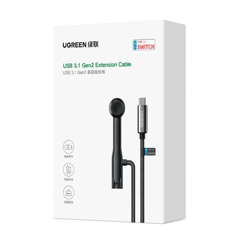 UGREEN USB C Extension Cable 3.3FT 1M 10Gbps 60W USB 3.1 Gen 2 Extender Nylon Type C Male to Female Cord durability