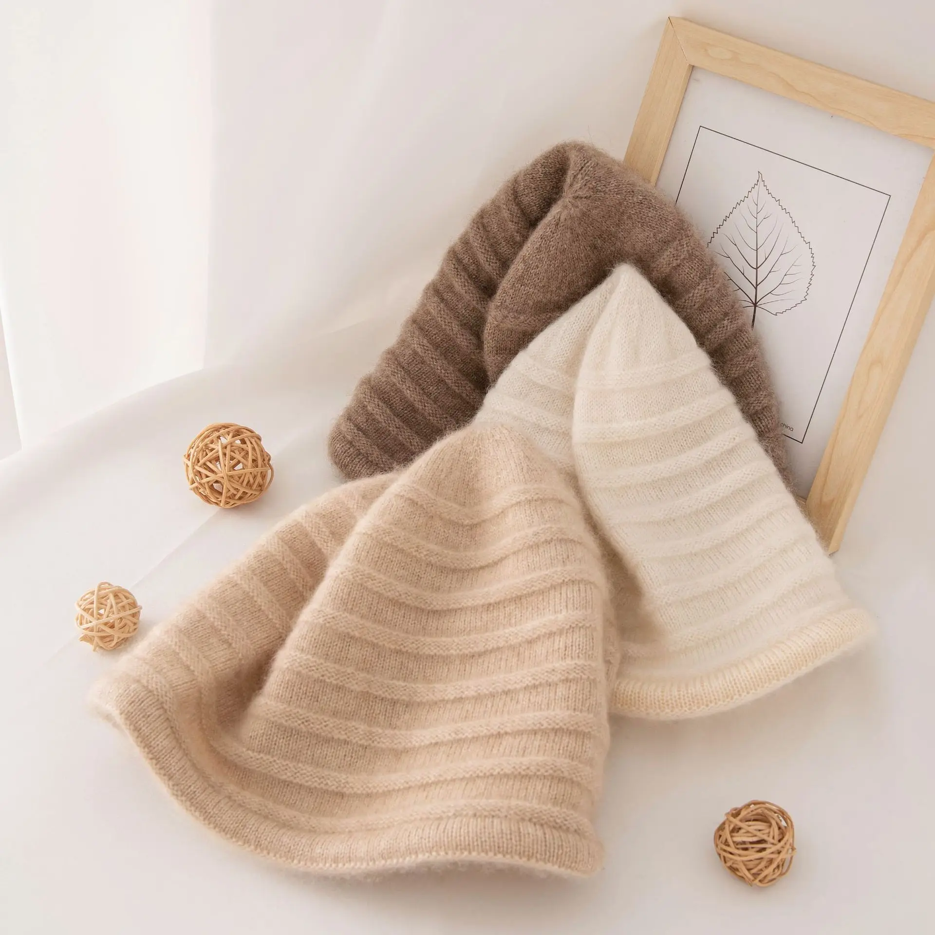 Head Cap Hugger Toque Stocking Watch Cashmere Capwear Knitted Wool Hat Men Women Autumn Winter Woolen Warm Striped 2M73