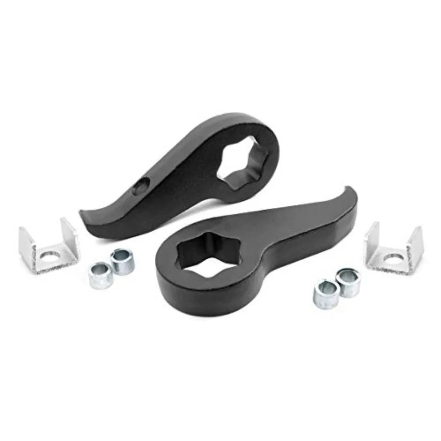 2011-2019年式シボレー/GMC 2500/3500HD用2段階リフトアップキット - ブラックスチール、プレミアム仕上げ