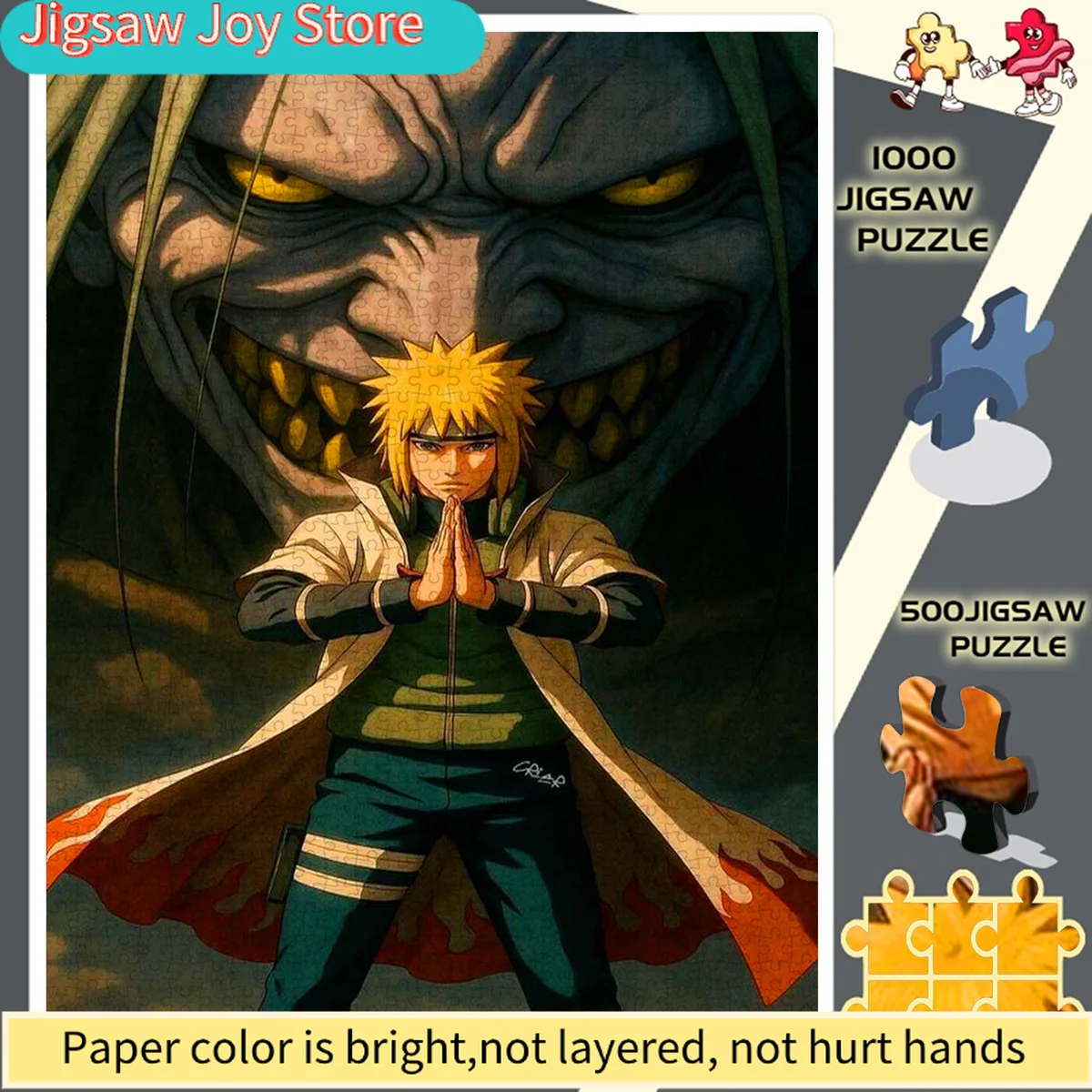 

Пазл-головоломка - Аниме-персонаж со светящимися жёлтыми глазами и красными волосами, вызов для самостоятельной сборки, идеально подходит для домашнего отдыха, для пар, для подарка на день рождения.