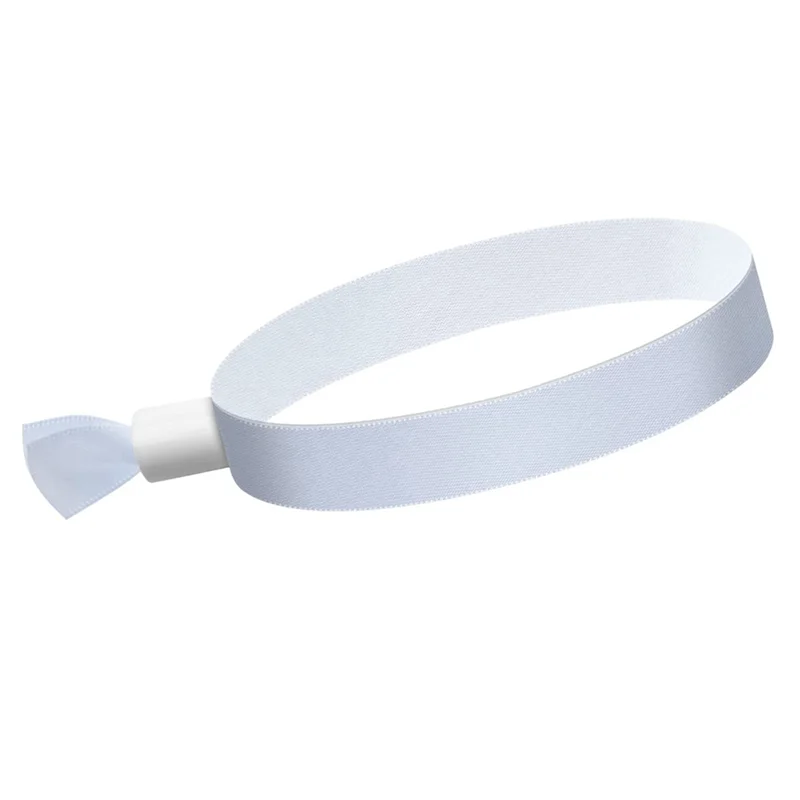 

N01R-200 Pcs Cloth Event Wristbands, Colored Wrist Bands For Events, For Lightweight Concert Wrist Strap (White)