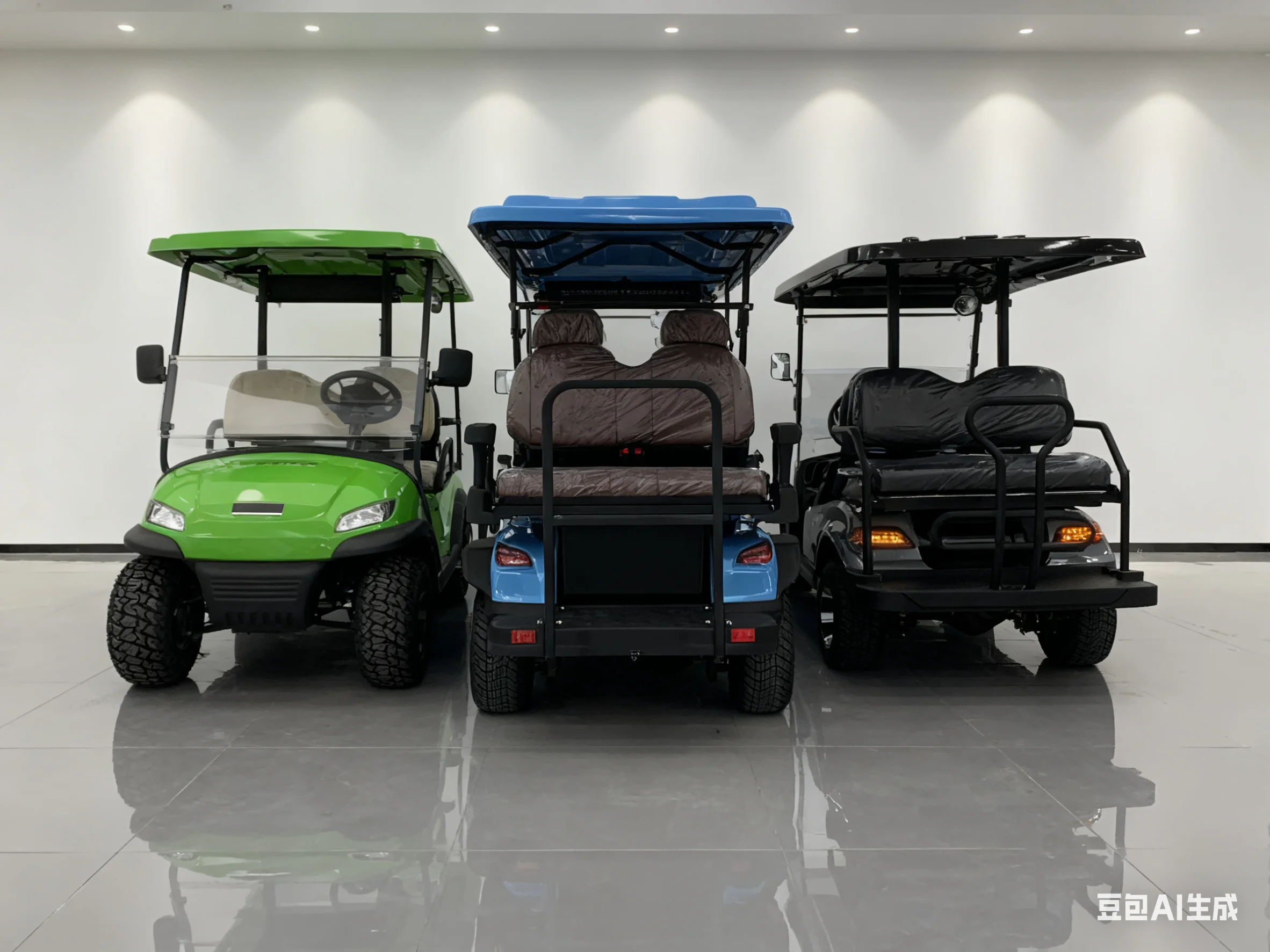 Scenic Sport Club Car Adult Electric Quadricycle Go Kart 4 Seat Solar Panel Electric Golf Cart Has Enough Power And A Long Range