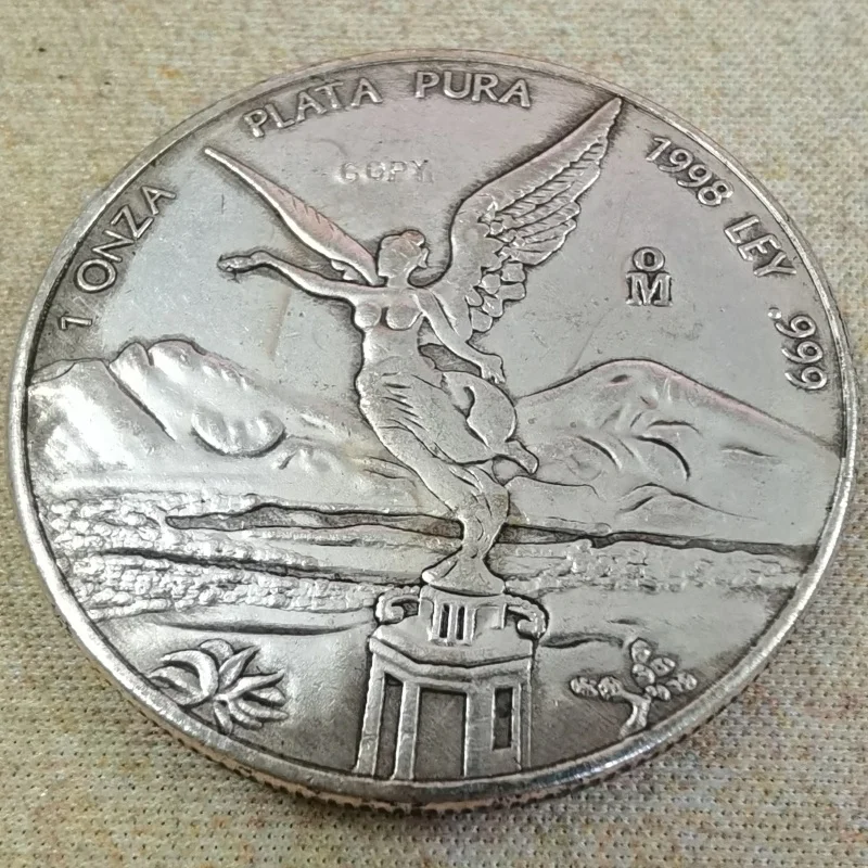 1998 Mexico 1 Onza Libertad Silver plated coin copy