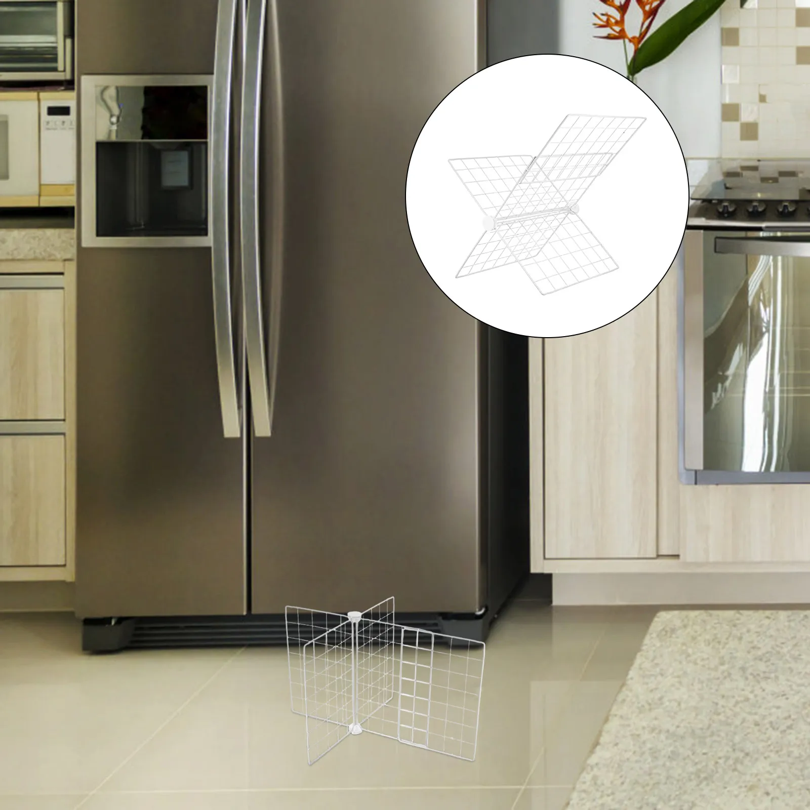 

Регулируемая проволочная перегородка для морозильной камеры, железная разделительная решетка для глубоких морозильных ларей и холодильников