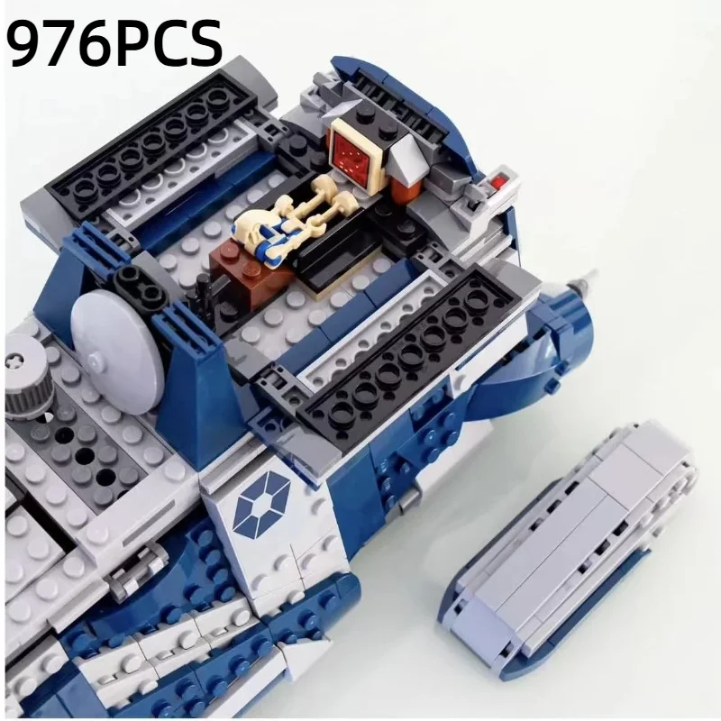 976 قطعة خطة النجوم صالح 75435 MTT اللبنات تعديل سفينة الفضاء العسكرية نموذج الطوب لعبة هدايا عيد الميلاد للأطفال