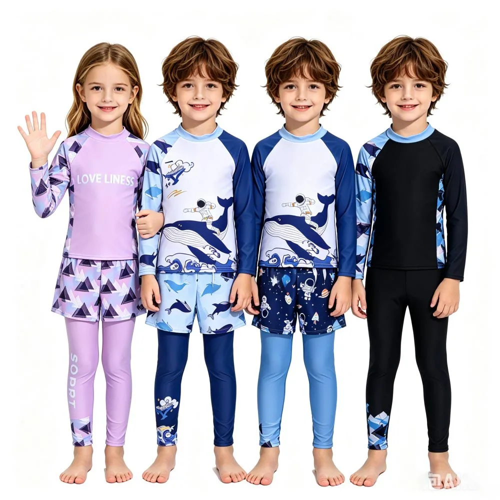 conjunto-de-roupa-de-banho-para-meninas-com-3-pecas-camiseta-de-manga-longa-shorts-e-leggings-protecao-solar-uv-estampa-de-unicornio