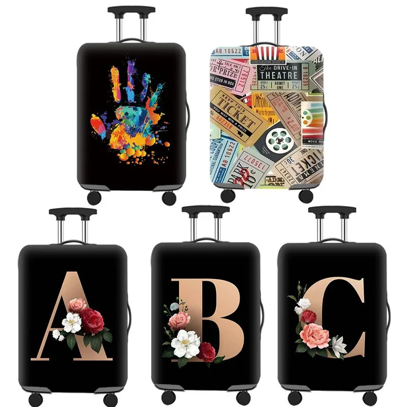 

Luggage Cover Stretch Fabric Suitcase Protector Baggage Dust Case Cover Suitable for18-32 Inch Suitcase Case Travel Organizer