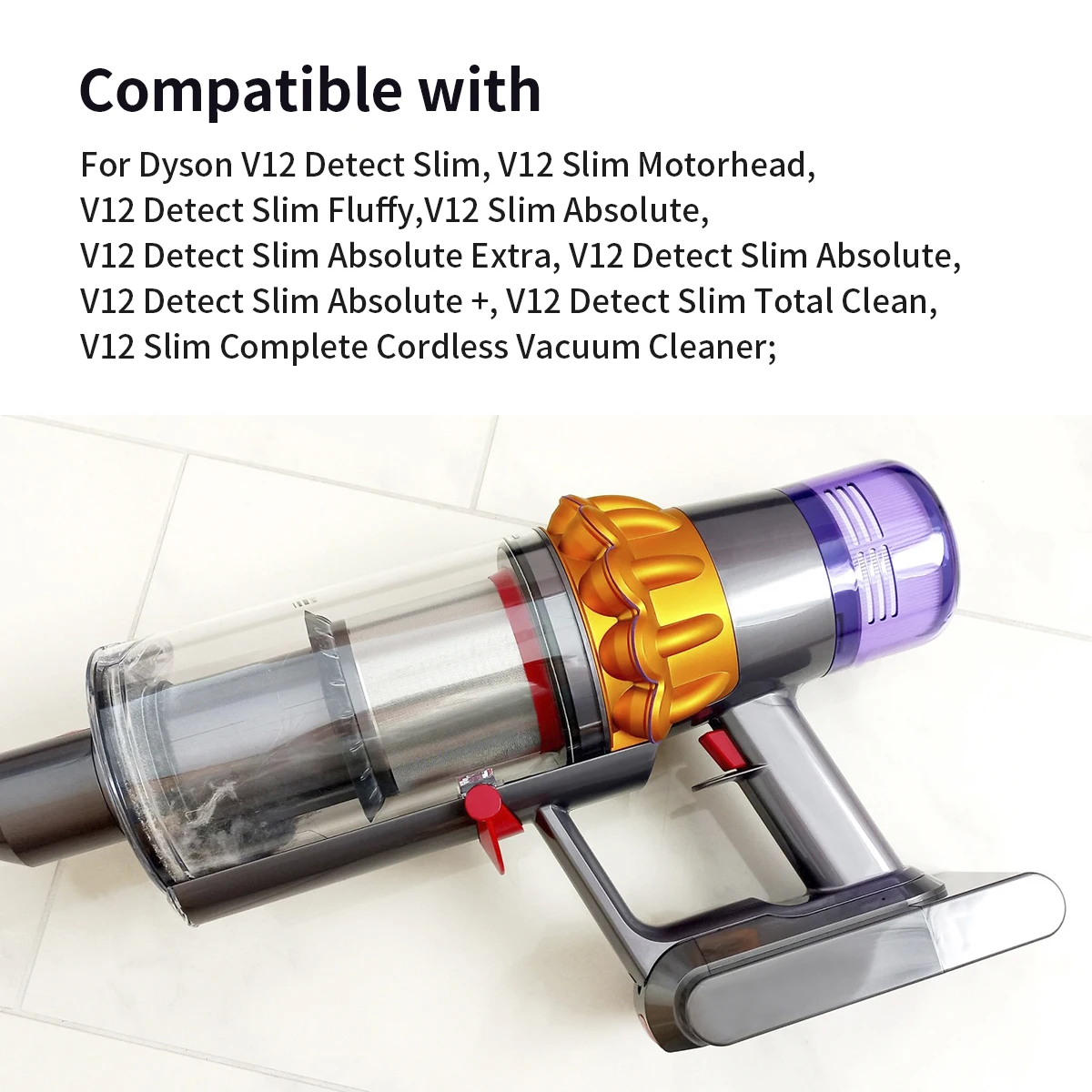 Vacuum Filter Replacement Accessories for Dyson V12 Slim and V12 Slim Absolute Detect