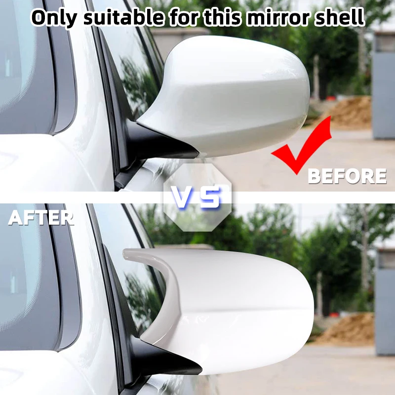 For BMW 1 Series and 3 Series E87 E81 E82 E90 E91 E92 E93 ABS Carbon Fiber Style Car Side Mirror Covers Car Accessories