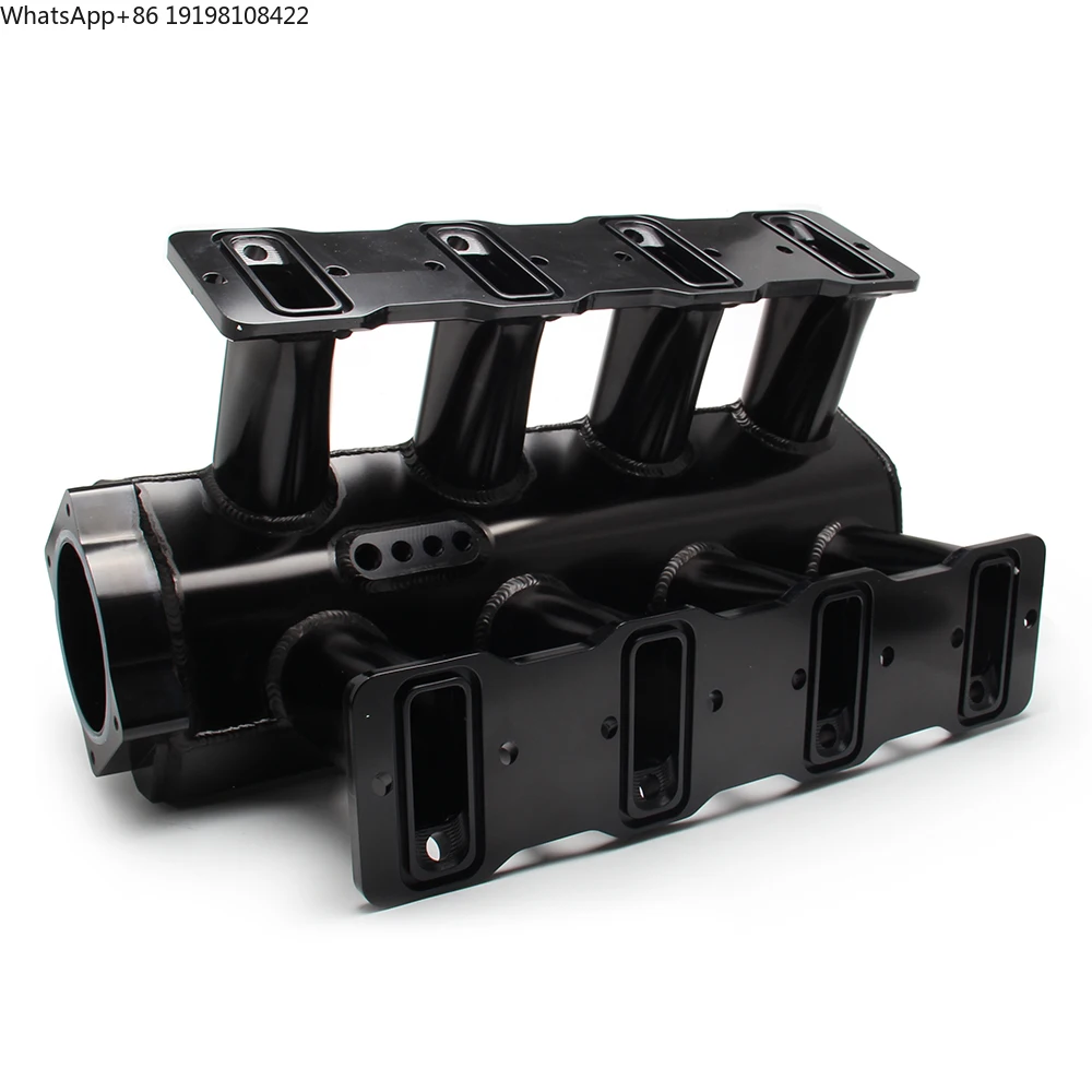 Black Silver 92MM 102MM LS1 LS2 LS6 TIG WELDED Fabricated Intake Manifold with Fuel Rails