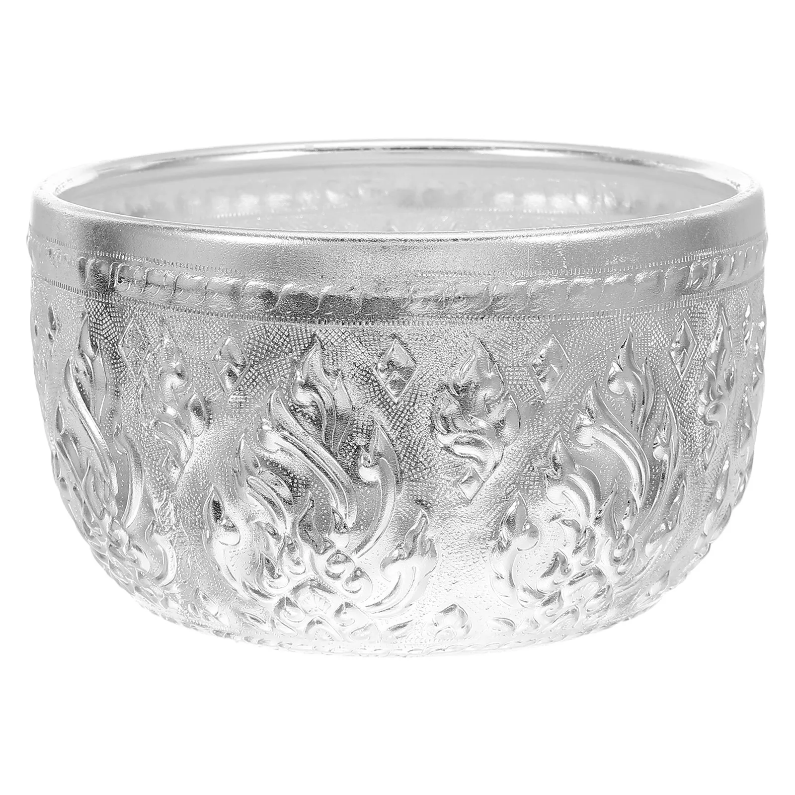 Asian Hotel Bowl Tin Thai Ethnic Restaurant Fruit Style Kitchen Salad Hand Carved